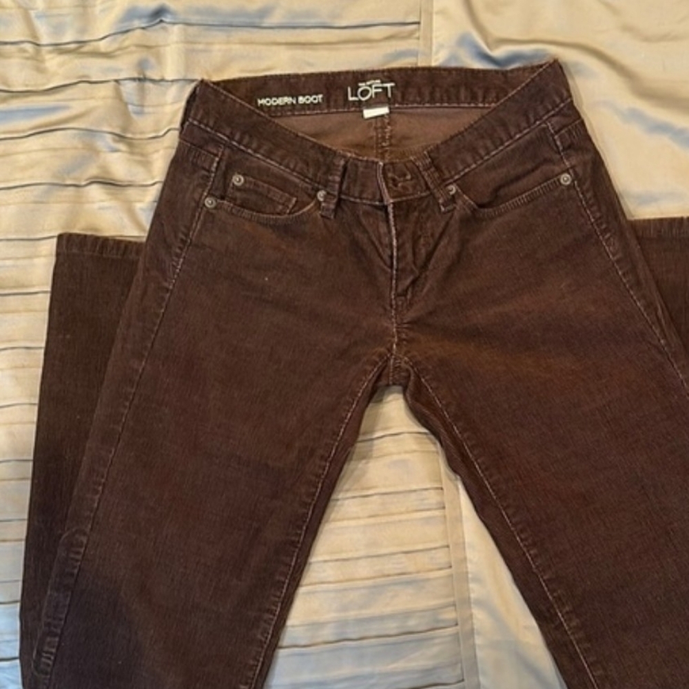 LOFT Chocolate Bootcut Jeans